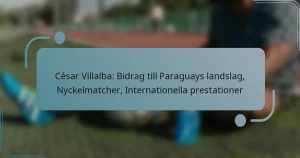 César Villalba: Bidrag till Paraguays landslag, Nyckelmatcher, Internationella prestationer